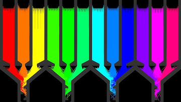 The Rainbow 6 Legs Eliminations Marble Race ASRM in Algodoo