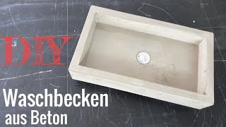 Ein Waschbecken aus Beton selber bauen / Betonwaschbecken / concrete sink DIY