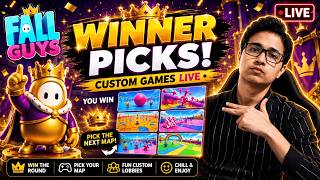 👑 WINNER PICKS the Next Map! | Fall Guys Custom Games LIVE 🎮🔥
