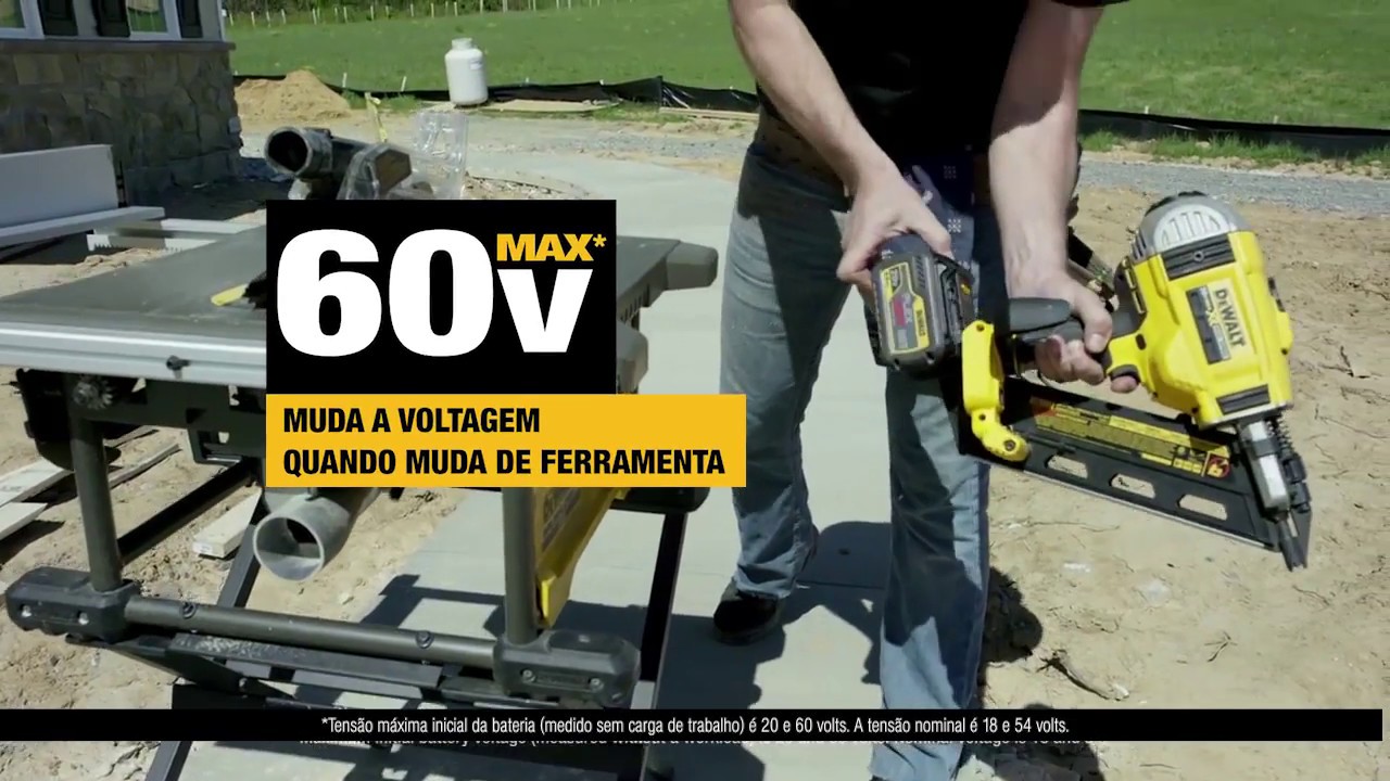 Sierra de Mesa de Obra DEWALT XR FLEXVOLT DCS7485 a 54V