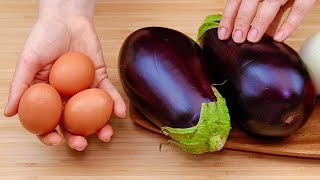 The best eggplant recipe! Just add eggs to eggplant! Brinjal recipe!