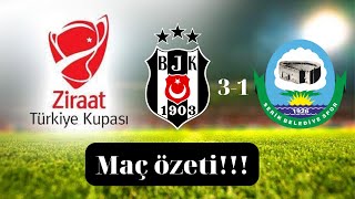 Ziraat Türkiye Kupası I Beşiktaş 3-1 Serik Belediyespor maç özeti!!!(Şenol Güneş)