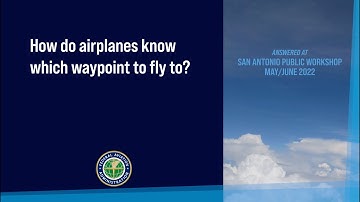 How do airplanes know which waypoint to fly to?