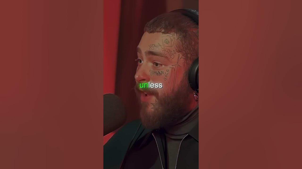 Post Malone HATES his voice 😳