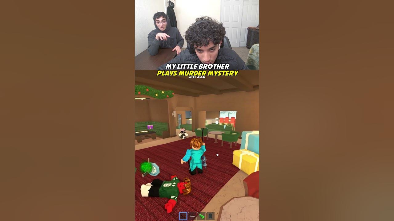 My Little Brother Plays Murder Mystery!