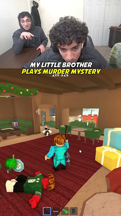 My Little Brother Plays Murder Mystery!