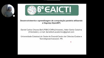 Desenvolvimento e Aprendizagem de Computação Paralela Utilizando Libgomp(OpenMP) - Daniel C. C. B.