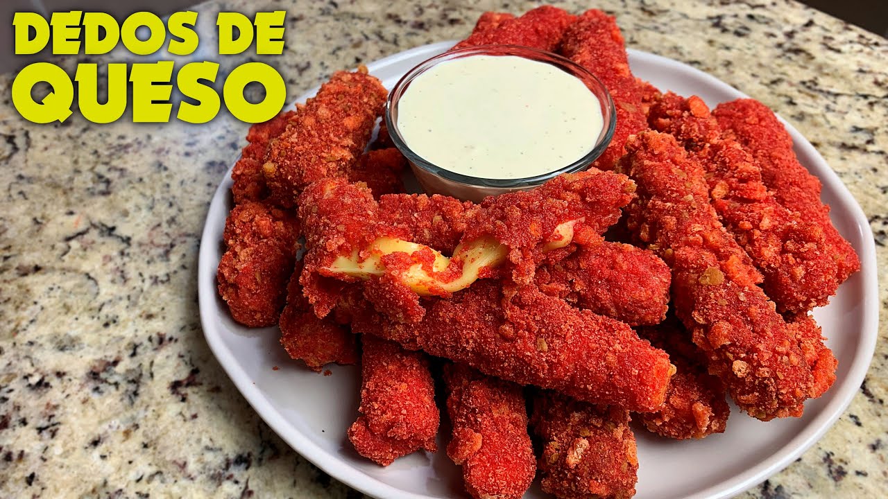 Como Hacer DEDOS DE QUESO con cheetos flamin hot - YouTube