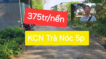 364. Căp nền hẻm Nguyễn Chí Thanh, KCN Trà Nóc 5p gí 375tr/nền. Lh: 0949280448--0777.680.448