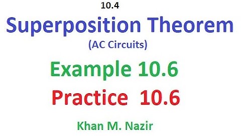 (E)ENA Ex & Pr 10.6 ||  Superposition Theorem || || ENA 10.4(English)(Alex & Sadiku)