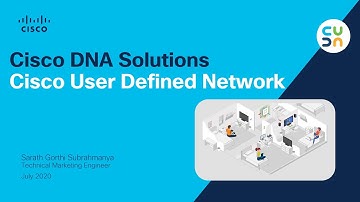 Cisco User Defined Network - Solution with Home like experience for network users