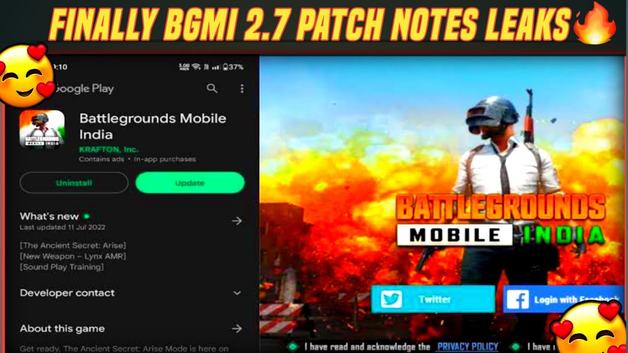 Finally BGMI 2.7v Announcement Leaked😍 BGMI Patch Notes !! 2.7 Update official Timing,Rp Timing🔥