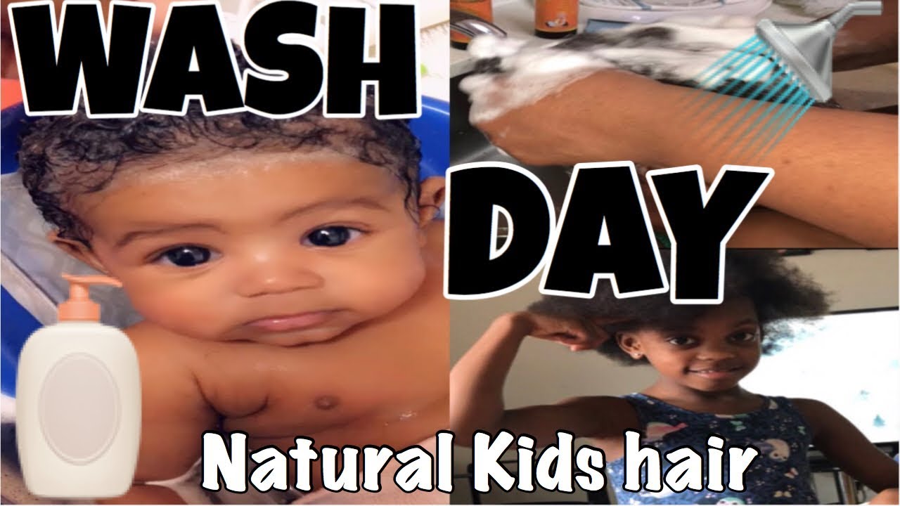 BLACK KIDS HAIR WASH DAY DAY IN THE LIFE YouTube