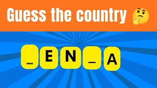 Full Guess the country by the missing letters 🤔 News