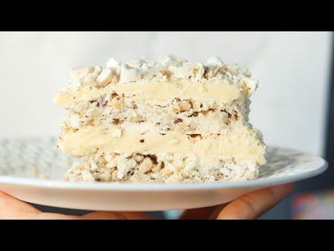 Video: Kokos Meringue Cake Met Koffieroom En Mascarpone