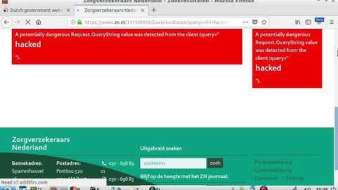 HTML Injection POC in .nl