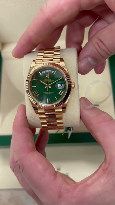 Rolex Day-Date 40 Green Dial Mens 18kt Yellow Gold Rolex President Watch M228238-0061 Watch Review