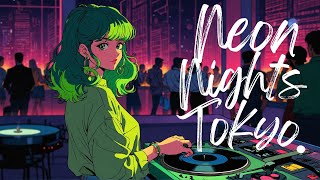 'Midnight Tokyo: Neon Scenes & Chilled Beats”✨Japanese 90's city pop culture anime. LOFi hiphop.