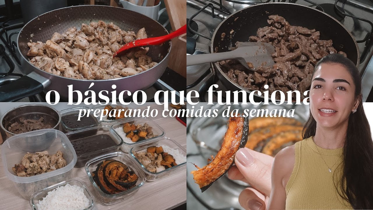 PREPARANDO COMIDAS PARA SEMANA | menu básico e simples que funciona muito