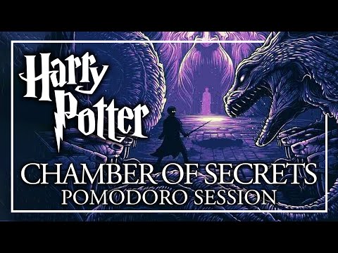STUDY IN THE CHAMBER OF SECRETS - Harry Potter Pomodoro Session - Harry Potter ASMR