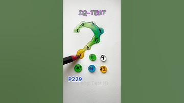 Nối các giọt nước từ số 1 đến số 12 #iqtest #drawing #colors #art #shorts #games #line