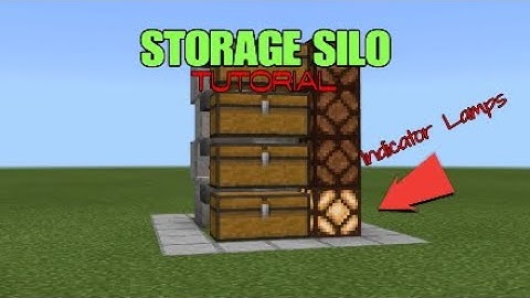 Minecraft Tutorial: Storage Silo With Indicator Lamps