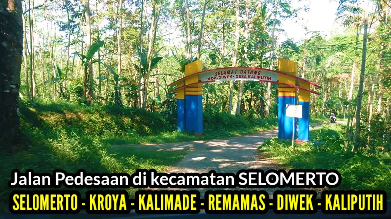 KAMPUNG DI PINGGIRAN WONOSOBO ‼️ menyusuri keindahan suasana jalan pedesaan di KECAMATAN SELOMERTO