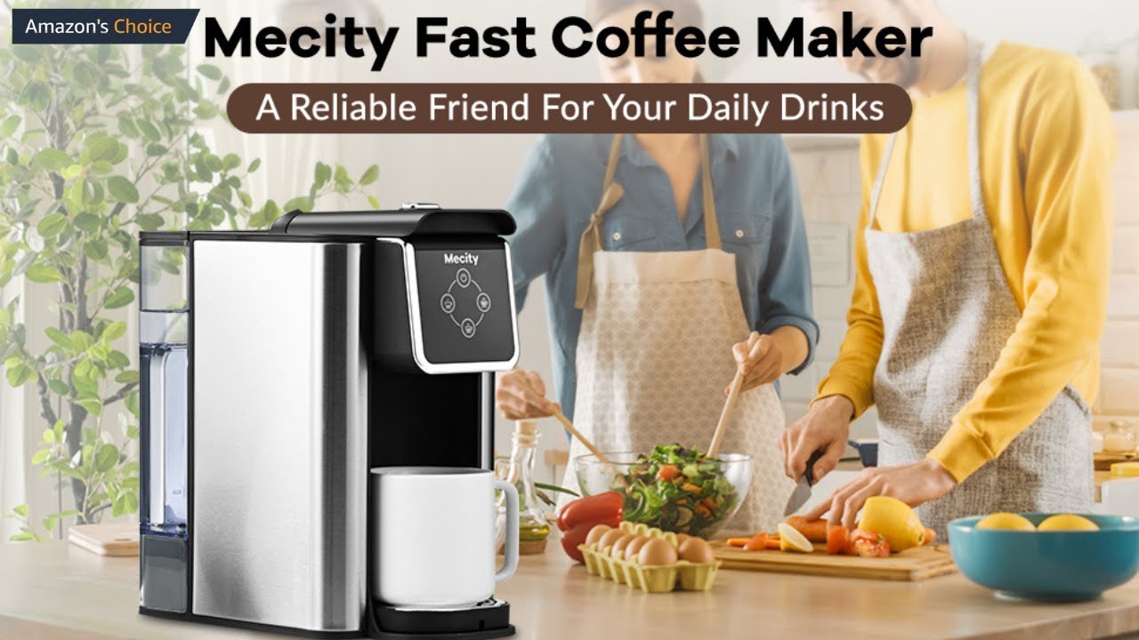 Mecity Coffee Maker 3-in-1 Single Serve Coffee Machine, For K-Cup Coffee  Capsule Pod, Ground Coffee Brewer, Loose Tea maker, 6 to 10 Ounce Cup