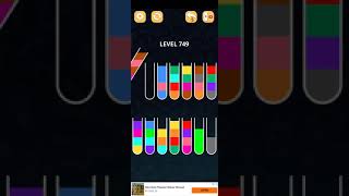 COLOR SORT PUZZLE LEVEL 749