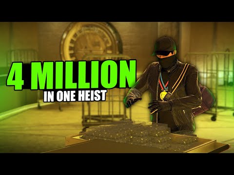 $4 Million In 1 Heist!, With Casino Heist Vault Glitch | Silent And Sneaky Roof Entrance