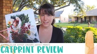 Catprint Art Prints Review- Watercolor Artist Review