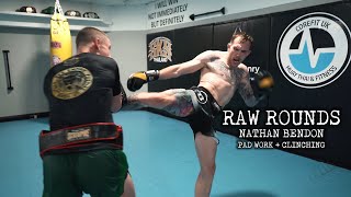 Muay Thai Pad Work & Clinching | Nathan Bendon | RAW ROUNDS