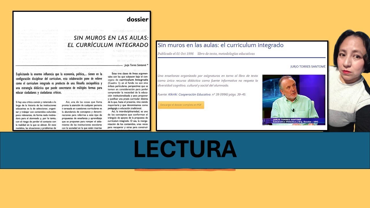 LECTURA: Sin muros en las aulas: el currículum integrado de Jurjo
