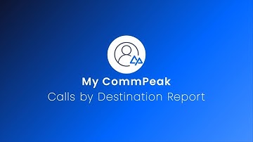 CommPeak Tutorial – Outbound Calls by Destination & CSV Export