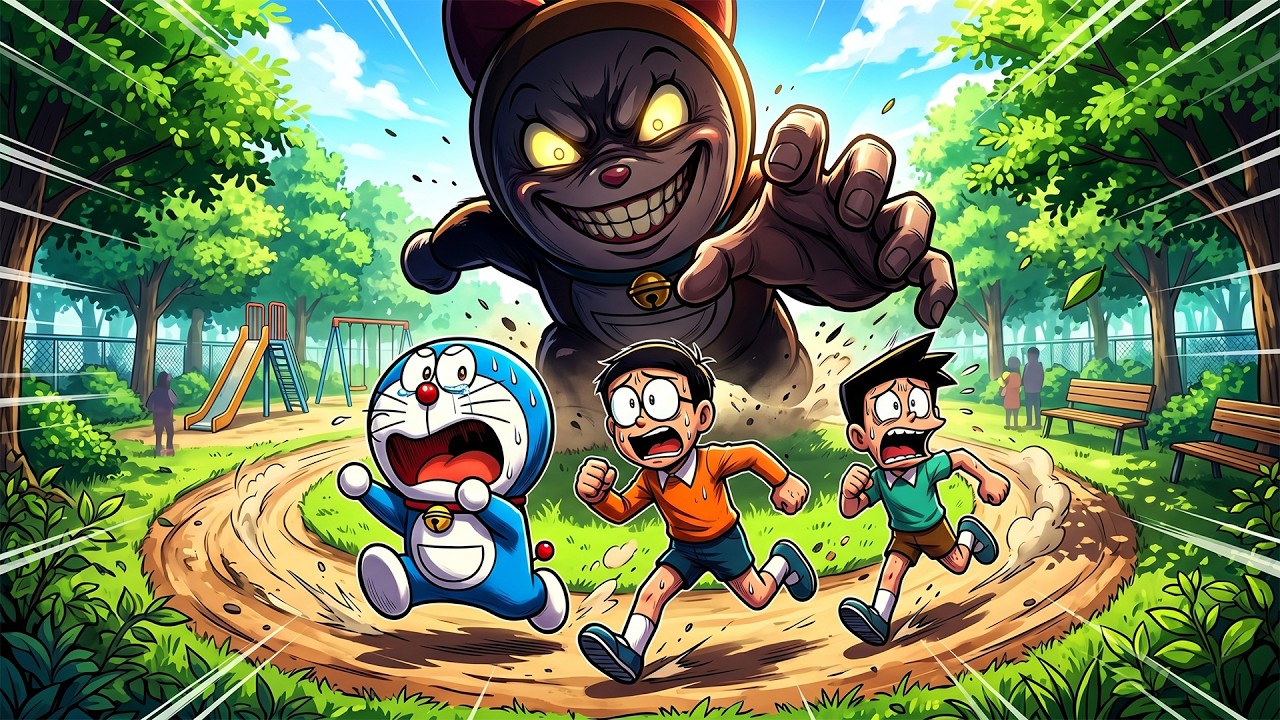 Giant Dorami Chases Nobita! The No Escape Survival Game! 🚨 - YouTube