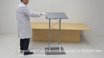 19627 Metal Truss Silver Podium Pulpit Lectern FixtureDisplays 3D  Instructions