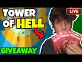 🔴 TOWER OF HELL LIVE!! | ROBUX GIVEAWAY!! | Come & Play | Roblox Livestream 🔴