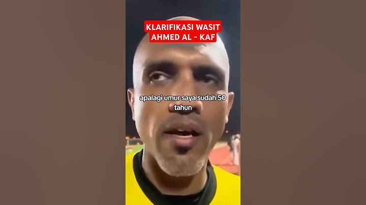 KLARIFIKASI WASIT AHMED AL - KAF USAI LAGA TIMNAS INDONESIA VS BAHRAIN