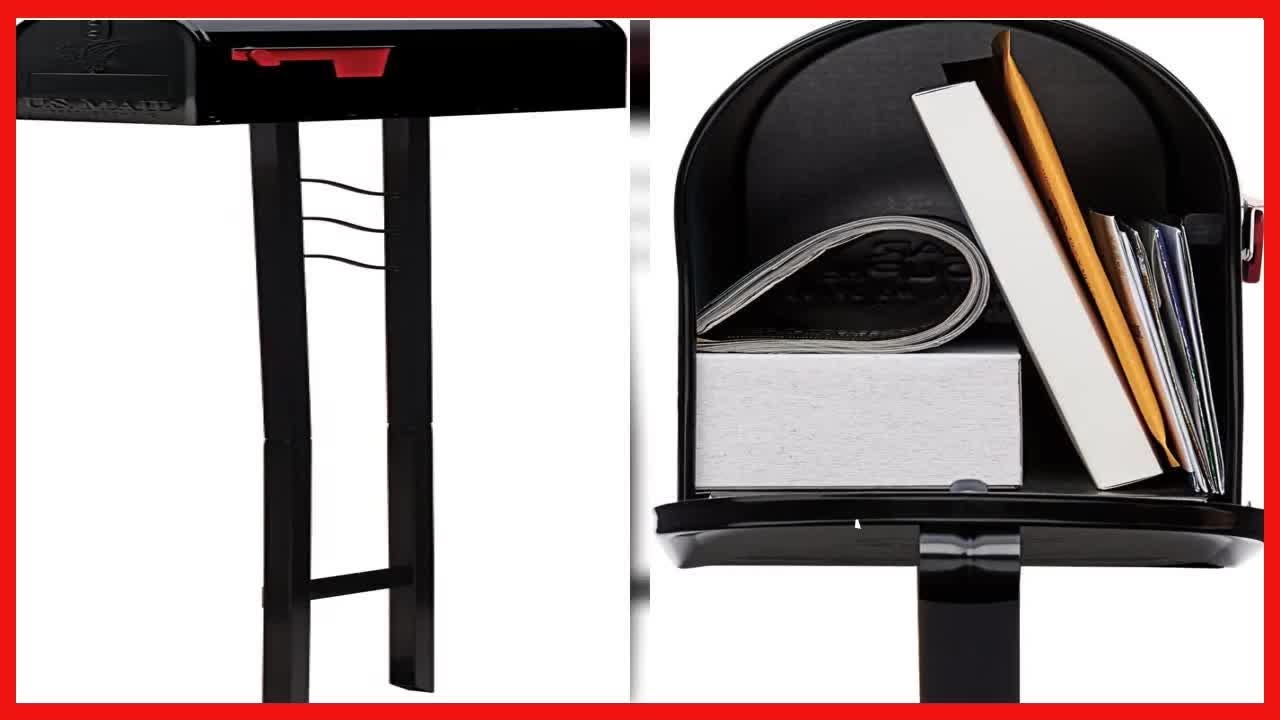 Great product -  Gibraltar Mailboxes Mailbox-To-Go Medium Capacity Galvanized Steel Black, Mailbox &