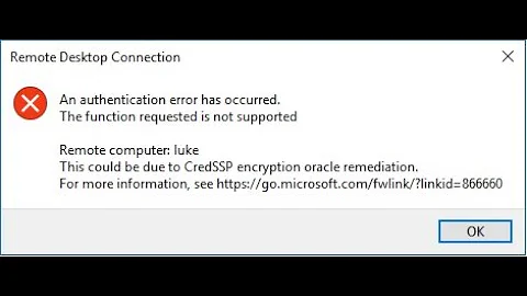 Hướng Dẫn Sửa Lỗi Remote Desktop | An authentication error has occurred