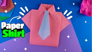 Origami Shirt | How to Make Paper Shirt and Tie |(2022) Рубашка оригами | Paper Shirt