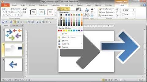 PowerPoint Page Curl Effect: Creating the drop shadow (4/5)