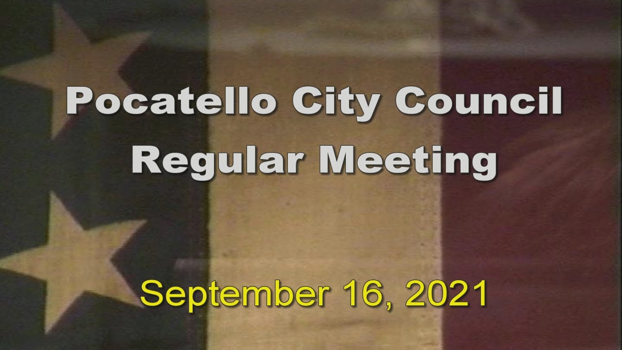 Pocatello City Council 09 16 21 YouTube