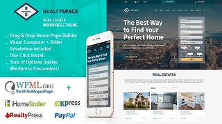Realtyspace - Real estate WordPress Theme Free Download