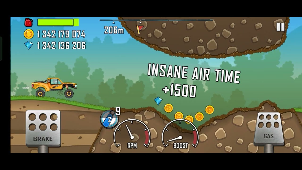 Hill climb racing mei Boot camp road mei TrophyTruck se comt 1m to 500m ...