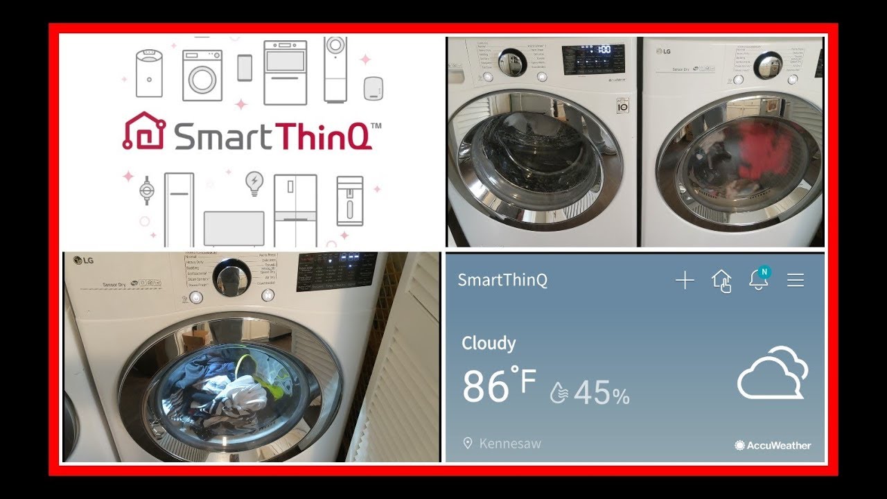 LG SmartThin Q Washer \u0026 Dryer Setup 