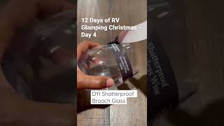 🧑🏾‍🎄🍷DYI Shatterproof Broach Wine Glass #shorts #christmasdrinks #diy #christmasideas #shorts