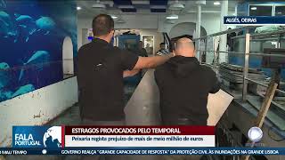 Estragos provocados pelo temporal