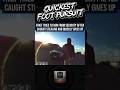 Quickest foot pursuit ever #security #hood #bodycam