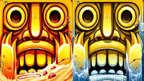 Temple Run 2: Blazing Sands VS Frozen Shadows iPad Gameplay HD